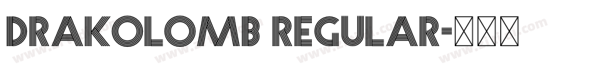 Drakolomb Regular字体转换
